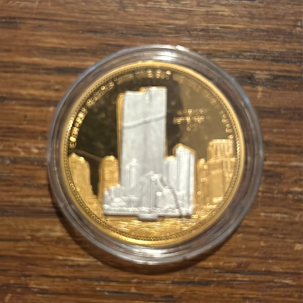 5th Anniversary Commemorative coin medallion for September 11th 2001